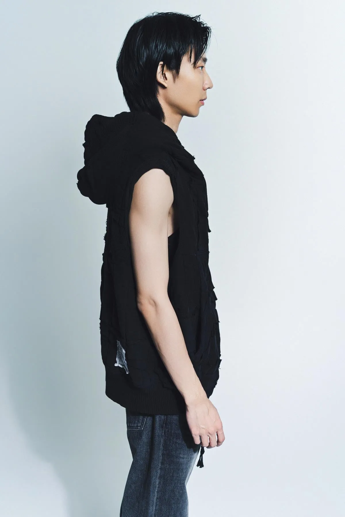 GREG LAUREN | STITCHWORK PUFFY VEST