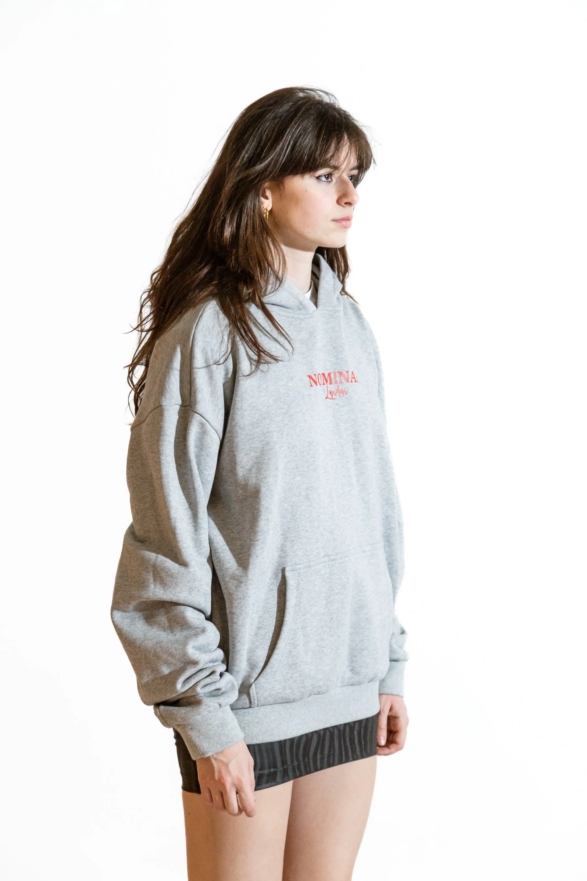 Grey ICON Hoodie  Feminine Style