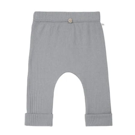 Grey Ribbed Leggings