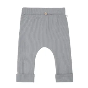 Grey Ribbed Leggings