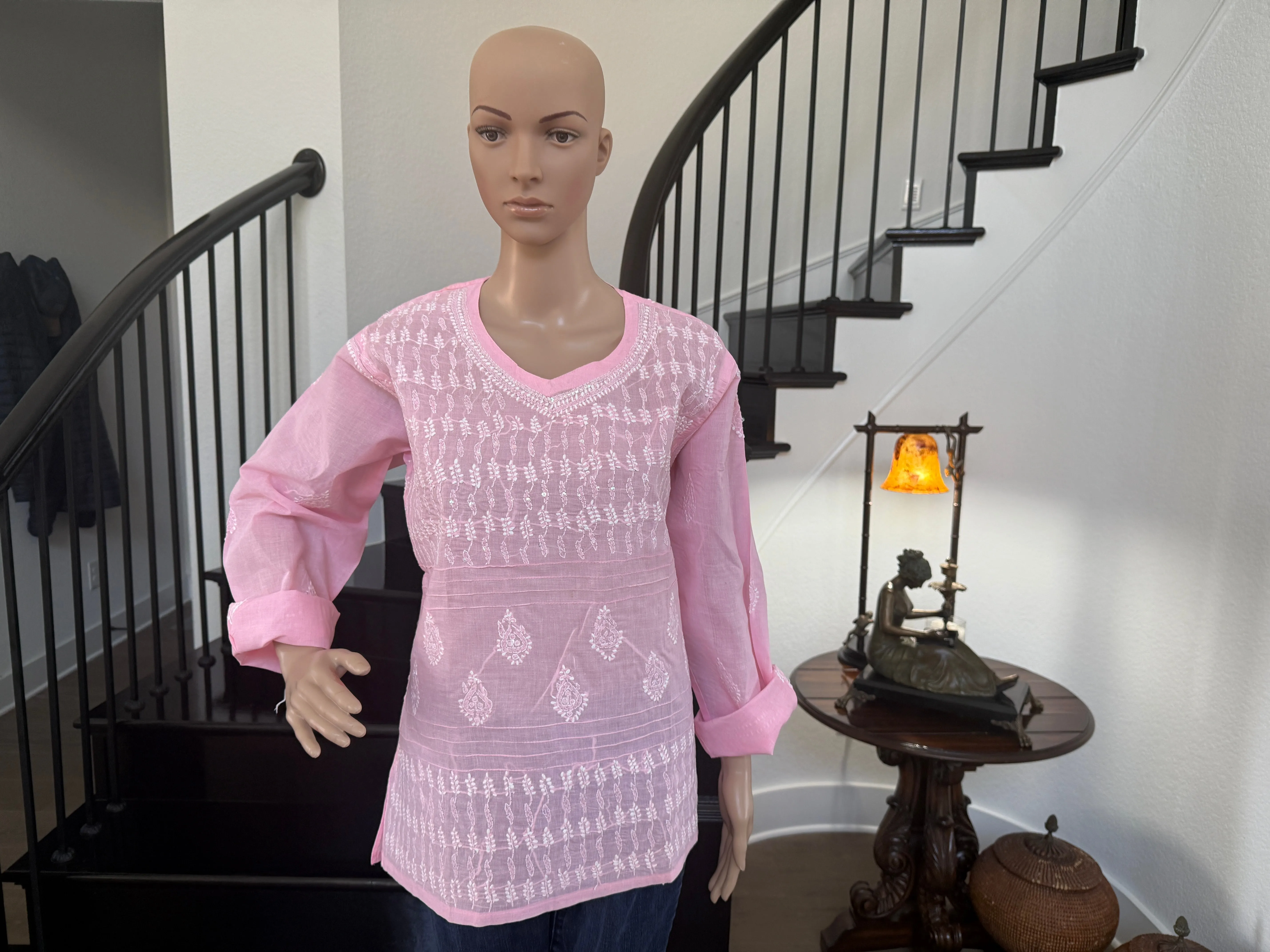 Gul – Light Pink Chikankari Kurta | Grace in Every Thread 🌸