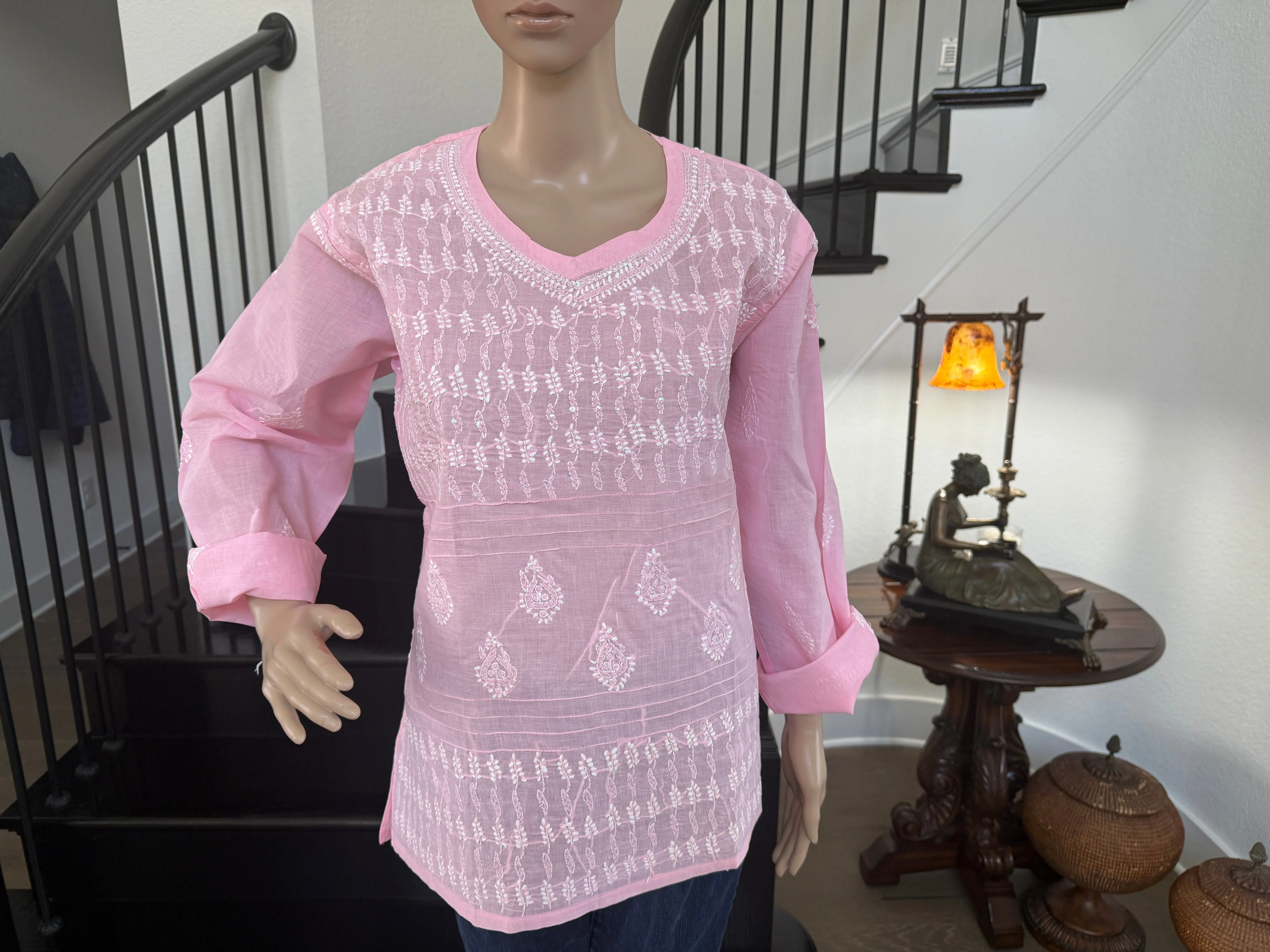 Gul – Light Pink Chikankari Kurta | Grace in Every Thread 🌸
