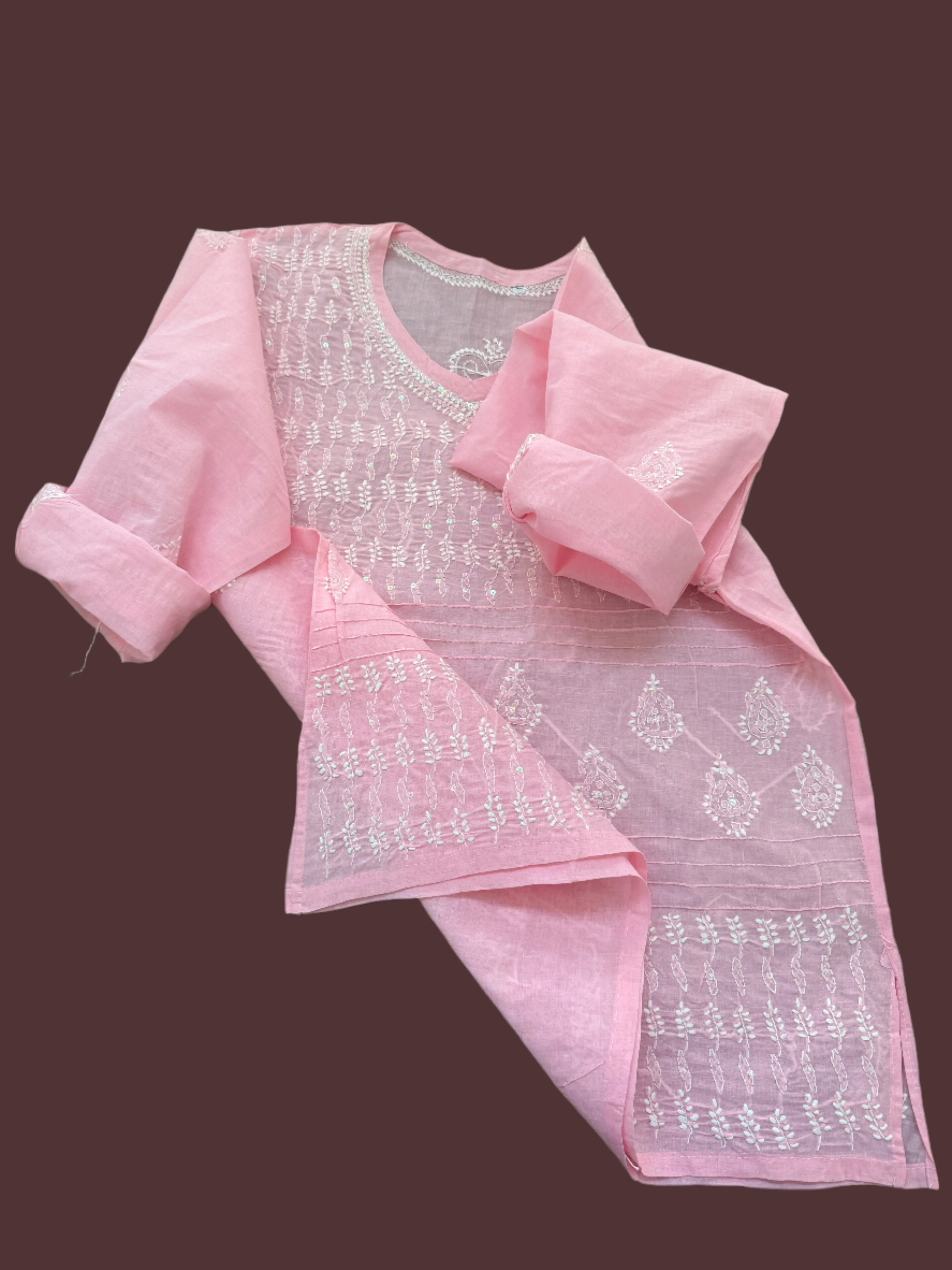Gul – Light Pink Chikankari Kurta | Grace in Every Thread 🌸