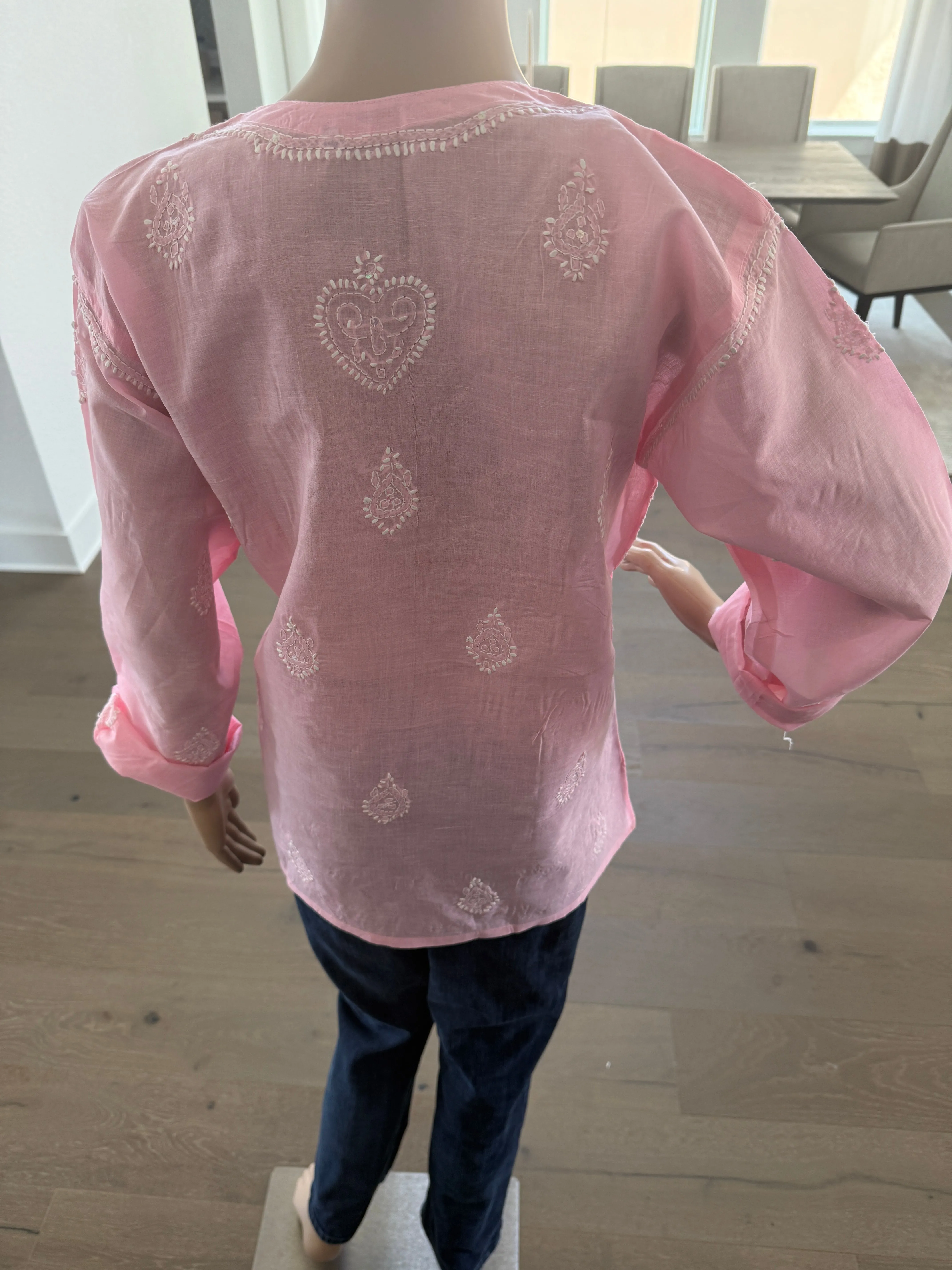 Gul – Light Pink Chikankari Kurta | Grace in Every Thread 🌸
