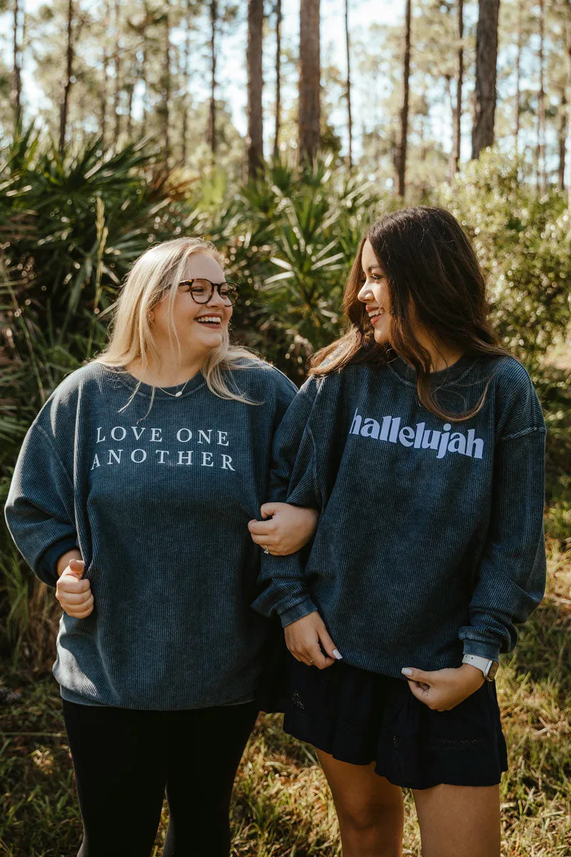 Hallelujah Corded Sweatshirt