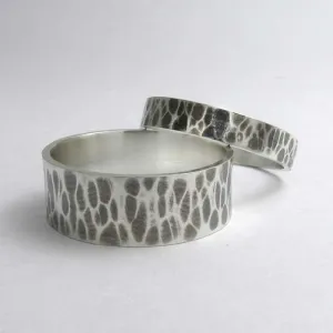 Hammered Flat Wedding Band