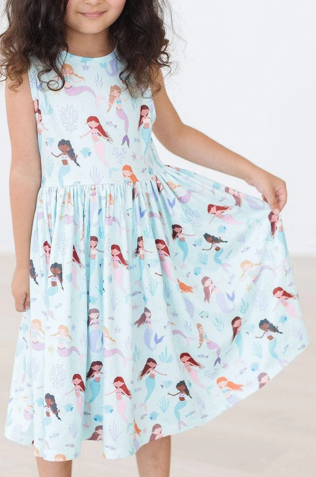 Happy as a Clam Tank Twirl Dress: Mila & Rose