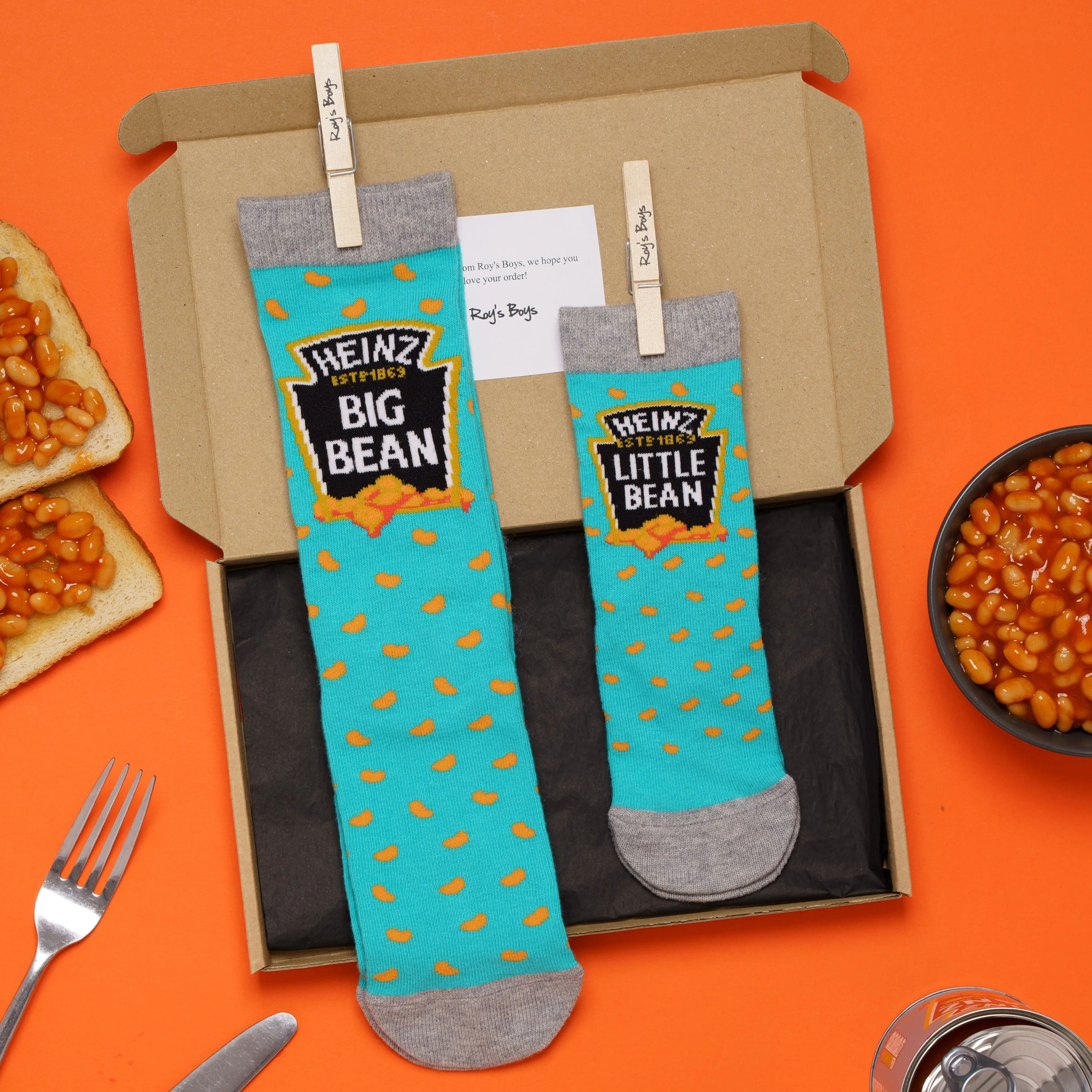 Heinz Baked Beans 'Baby Bean' Baby Socks