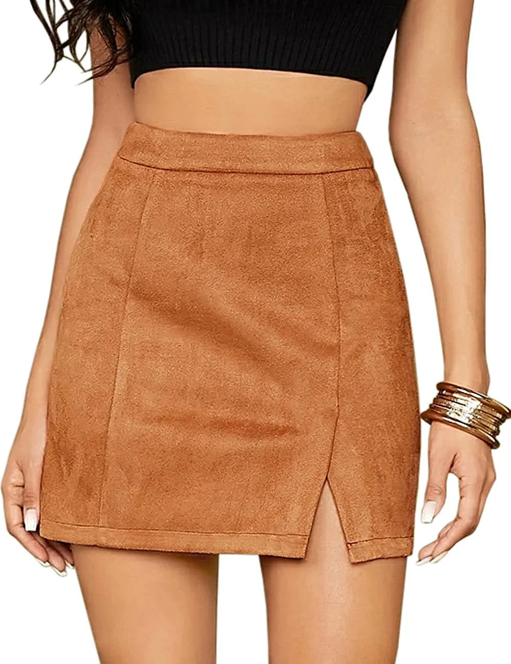 High Waist A-Line Skirt