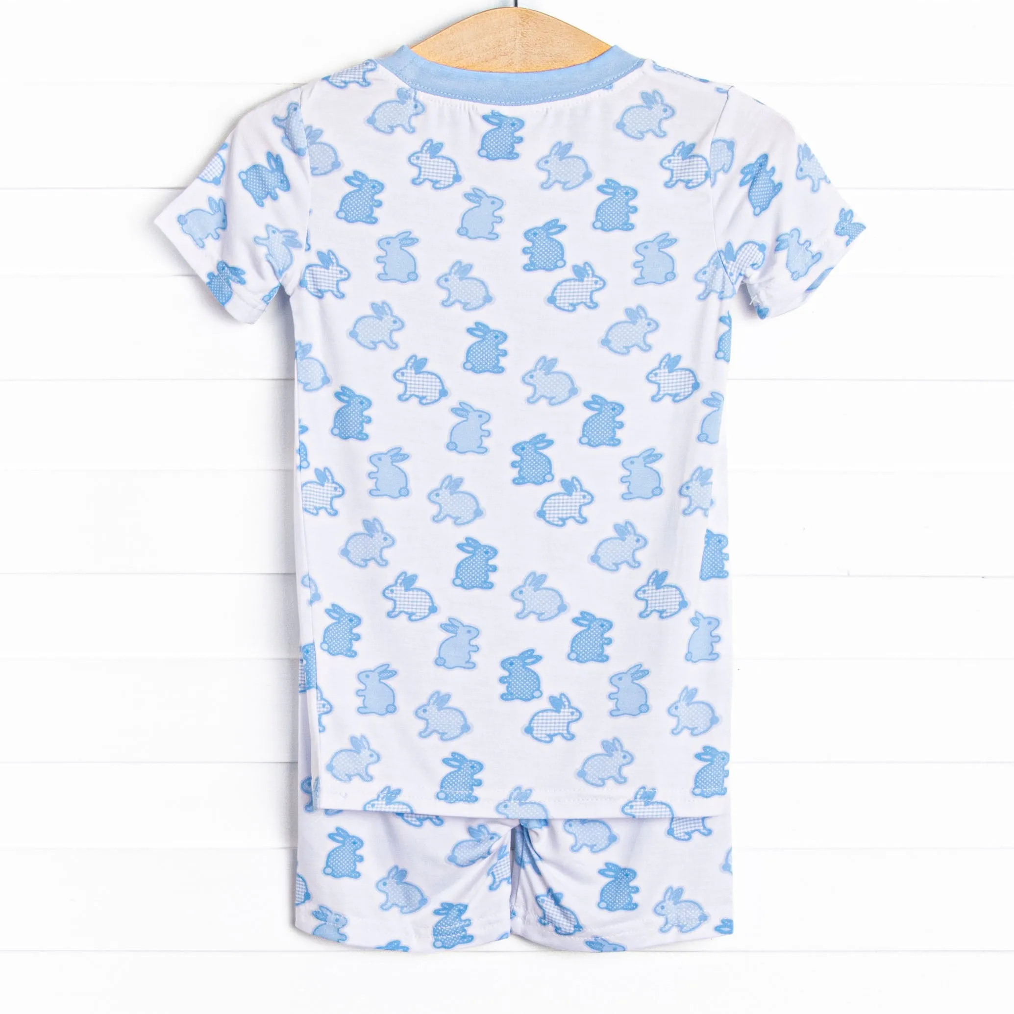 Hippity Hoppity Bamboo Pajama Short Set, Blue