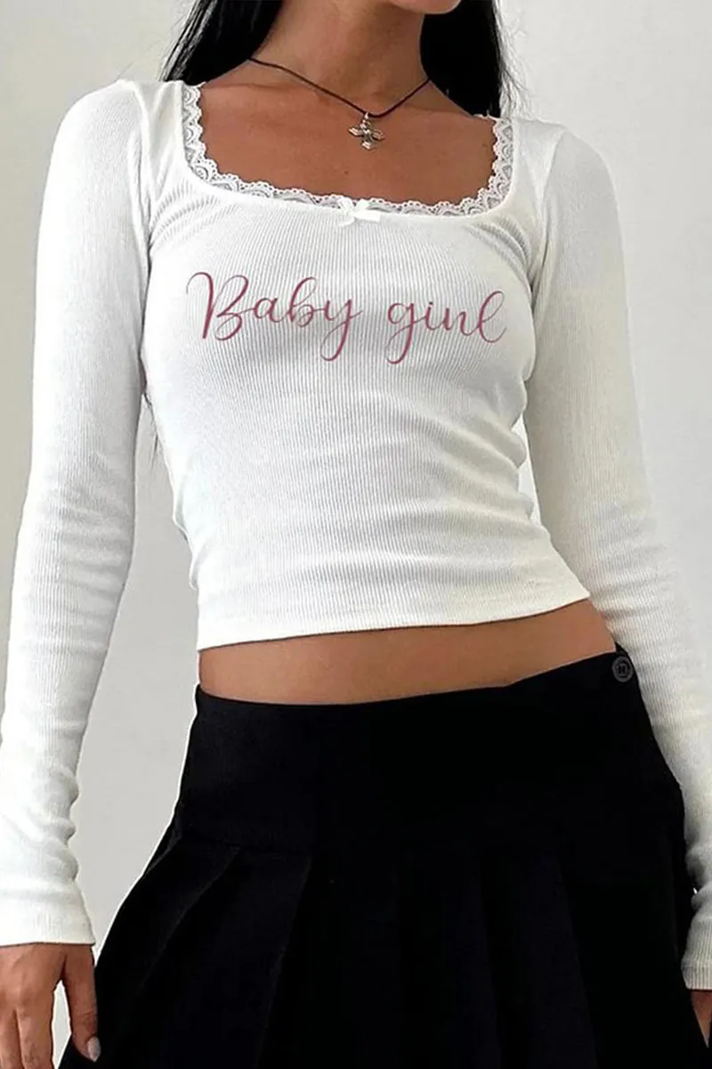 HTS1267 Lace-Trimmed Lounge Top