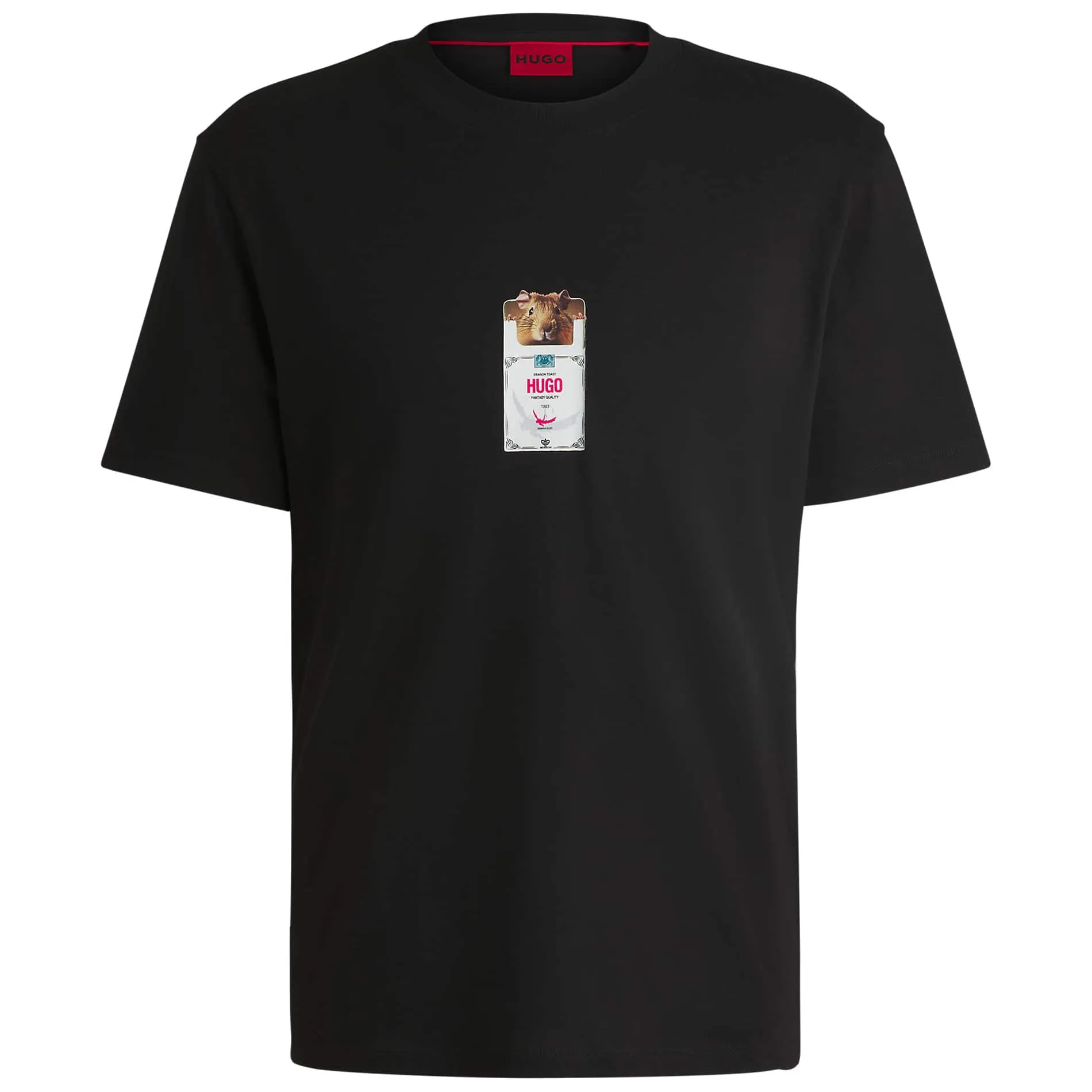HUGO DILESSES CIGARETTE-PACKET PRINT T-SHIRT