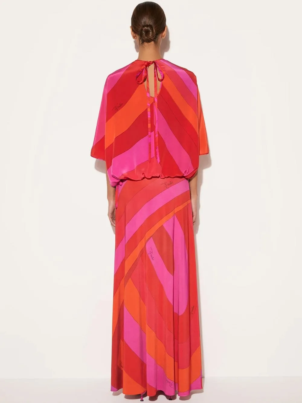 Iride-Print Silk Top