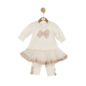Ivory Bow Top and Tutu Legging