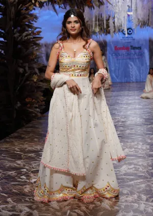 Ivory raha mirror jumpsuit
