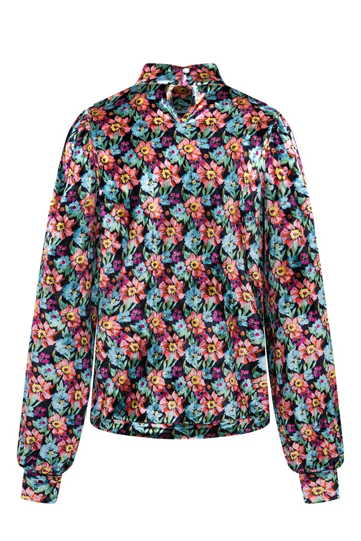 Iza Velour Blouse - Flowerbomb Art Print
