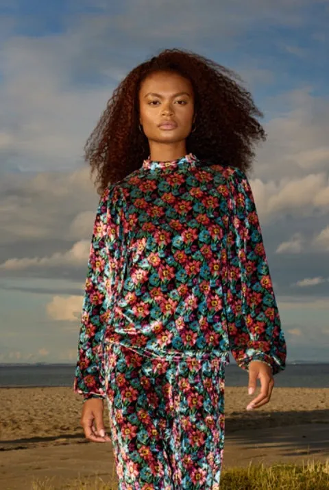 Iza Velour Blouse - Flowerbomb Art Print