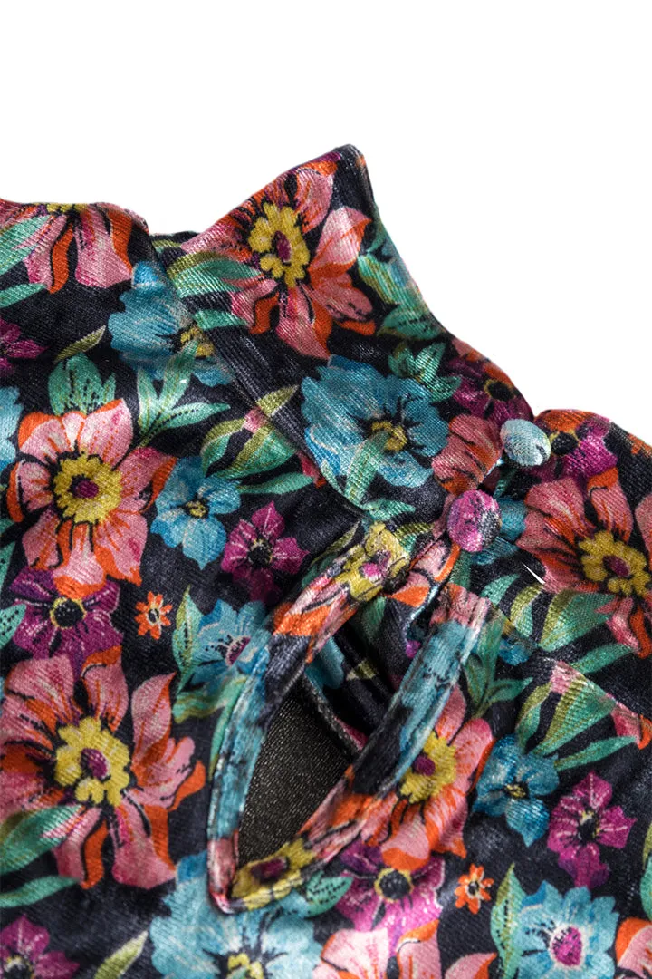 Iza Velour Blouse - Flowerbomb Art Print