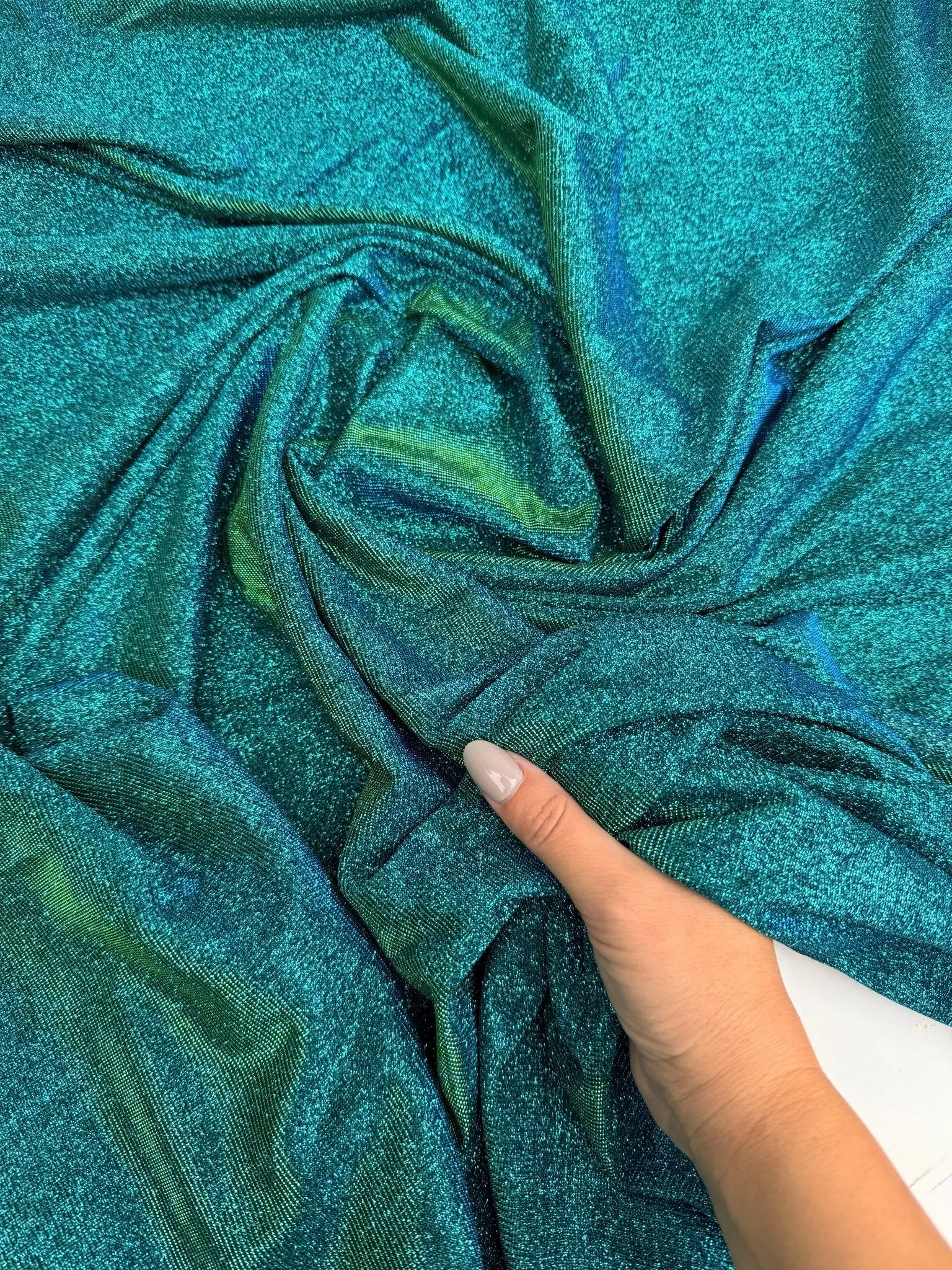 Jade Lurex Foam Knit