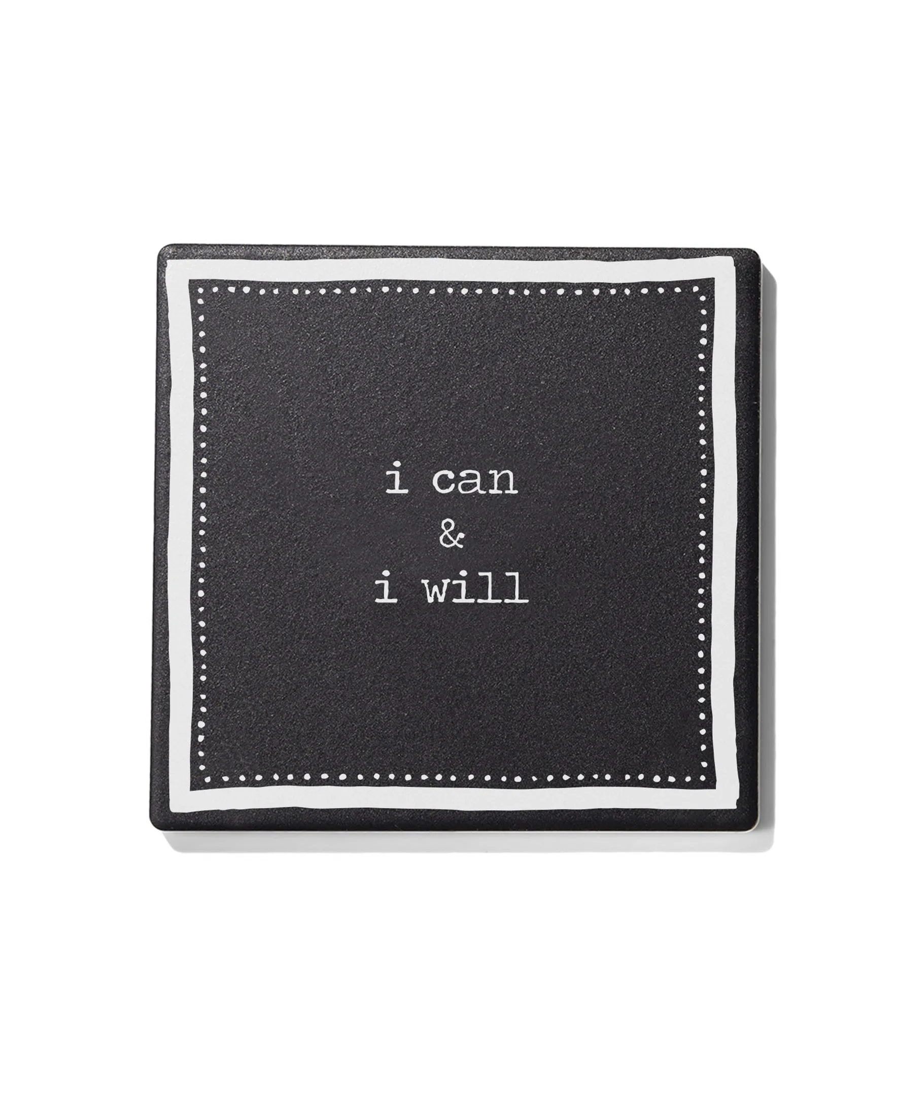 Just Be You Set of 4 Ceramic Coasters - Stylish 4.25" Drink Protection