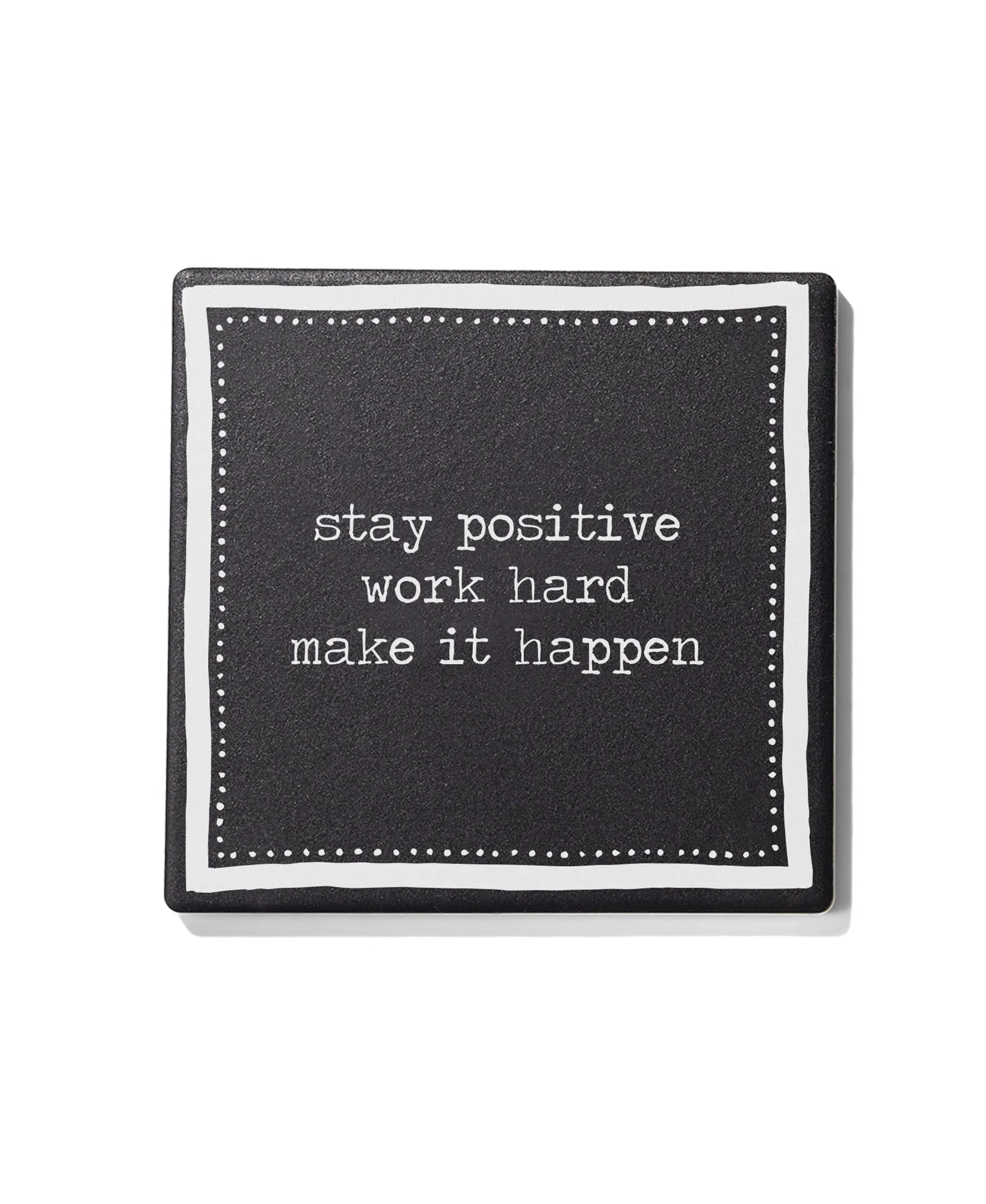 Just Be You Set of 4 Ceramic Coasters - Stylish 4.25" Drink Protection