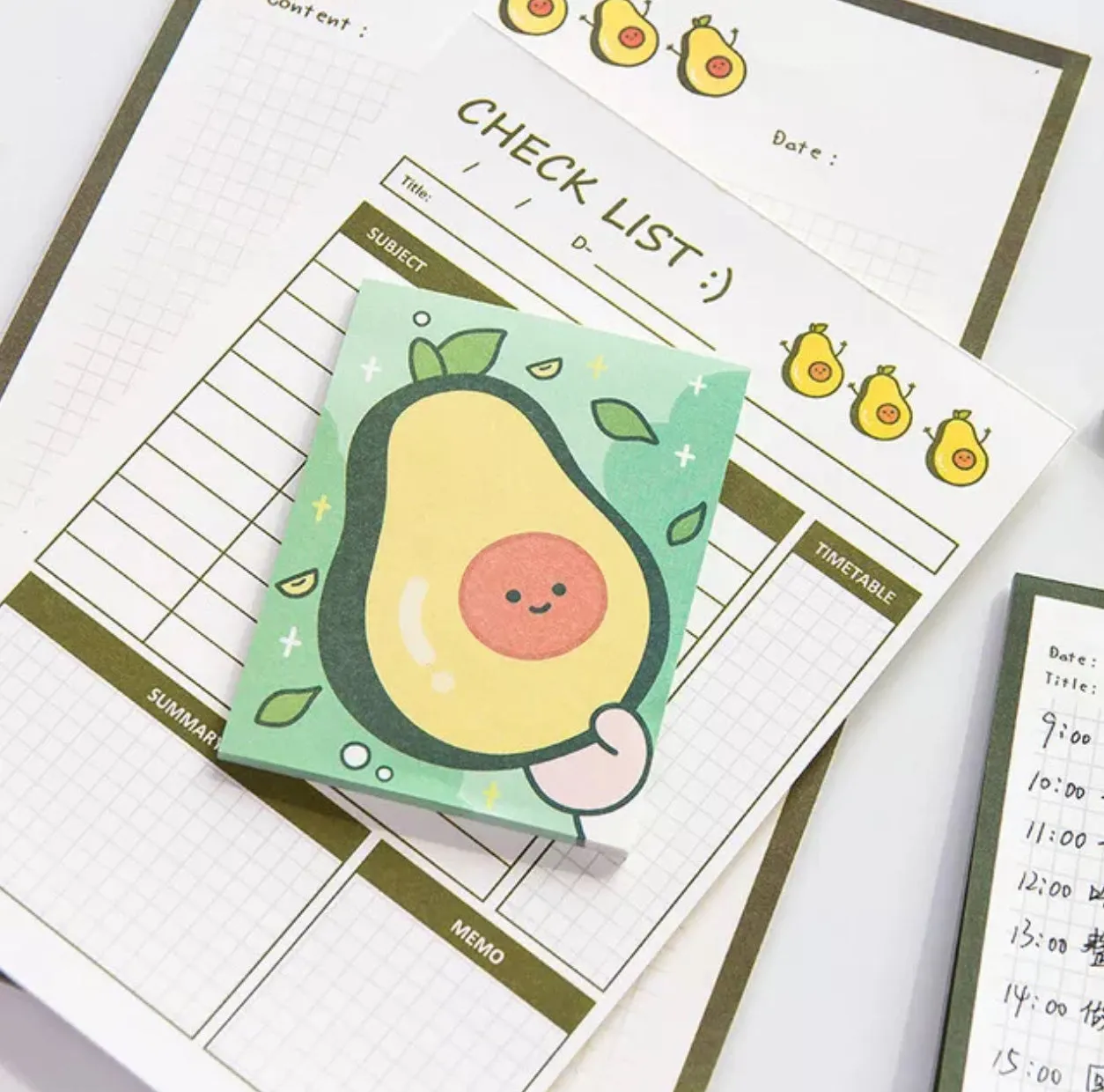 Kawaii Memo Pad Notepaper Sets