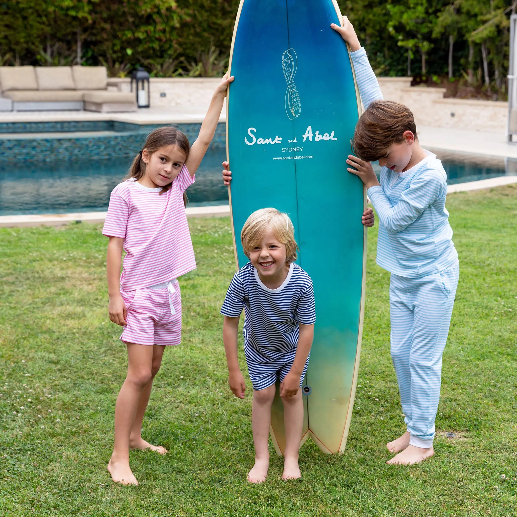 Kids Peony Jersey Shorts   Tee Set