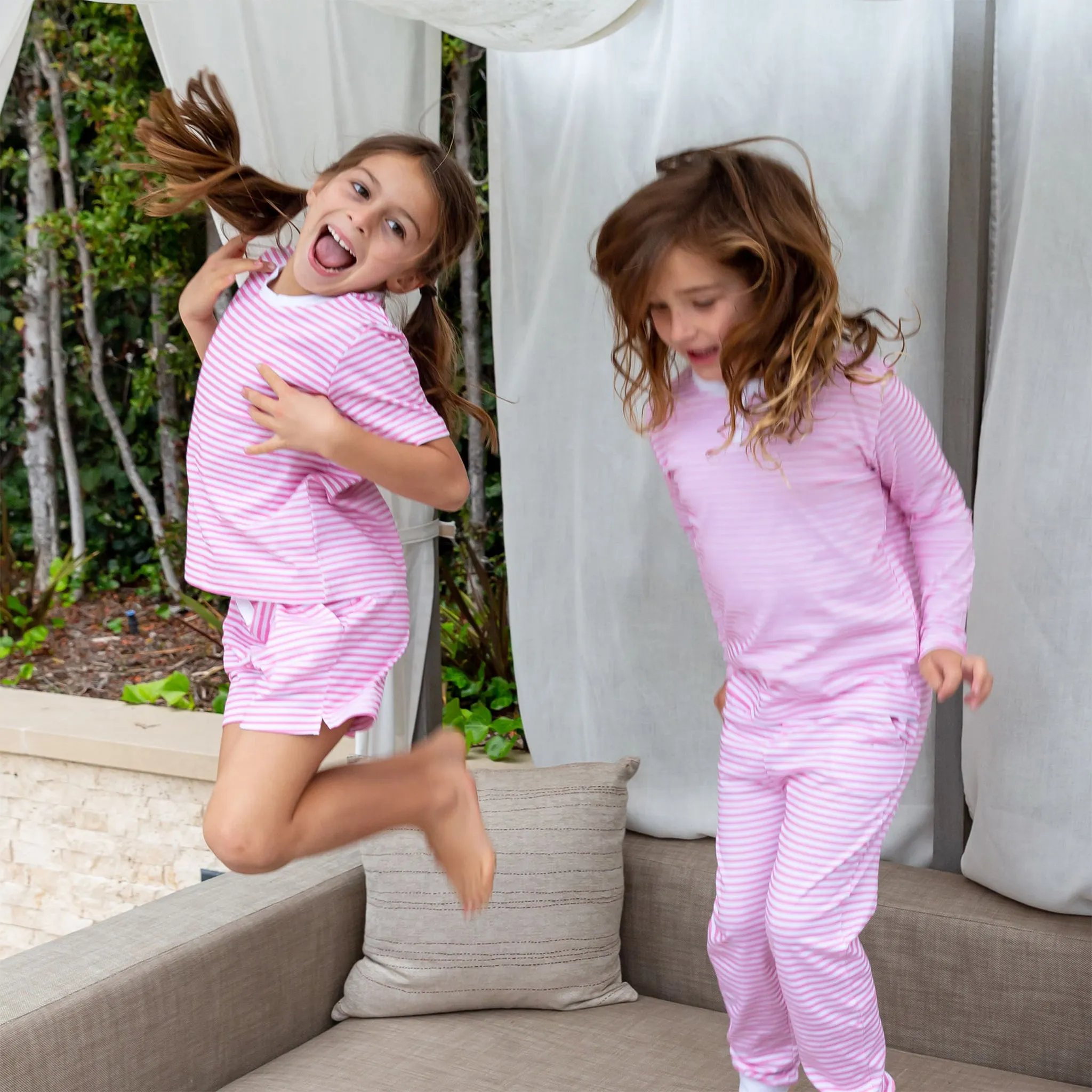 Kids Peony Jersey Shorts   Tee Set