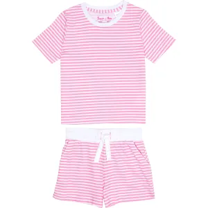 Kids Peony Jersey Shorts   Tee Set