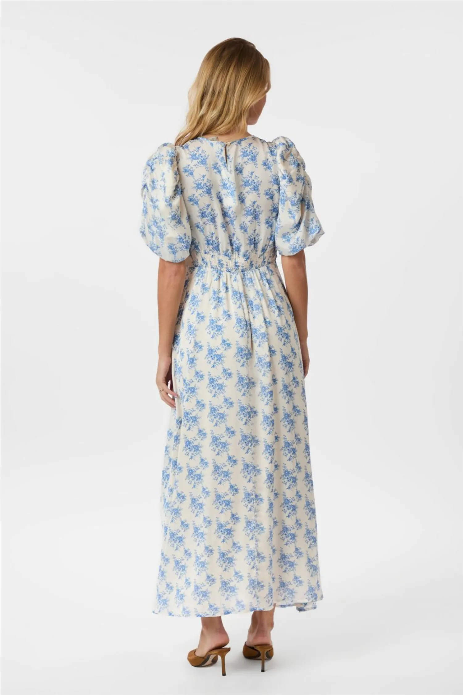 Kikka Wild Rose Dress Light Blue