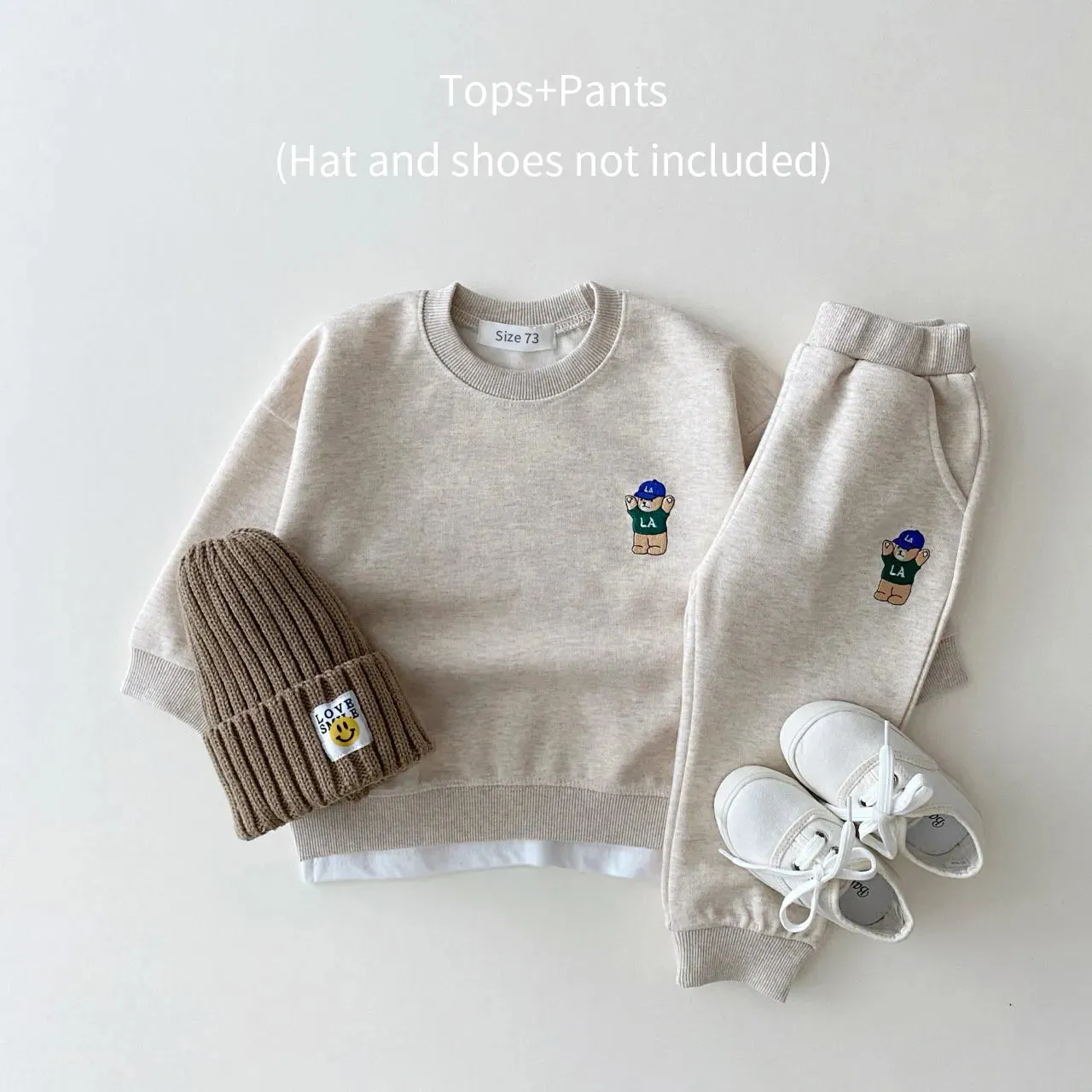 Korea Toddler Baby Boys Gilrs Clothes Sets