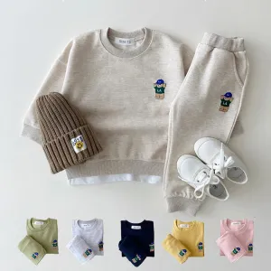 Korea Toddler Baby Boys Gilrs Clothes Sets