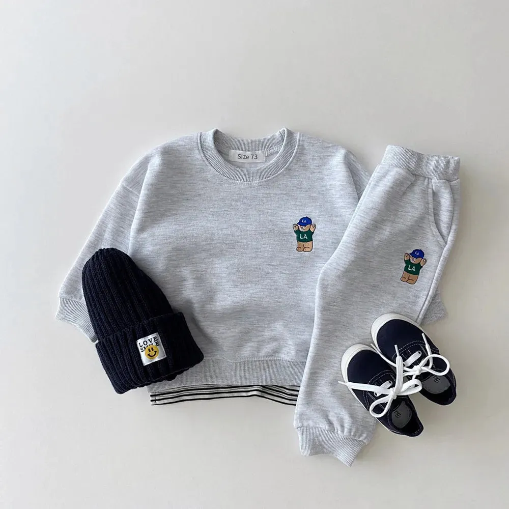 Korea Toddler Baby Boys Gilrs Clothes Sets