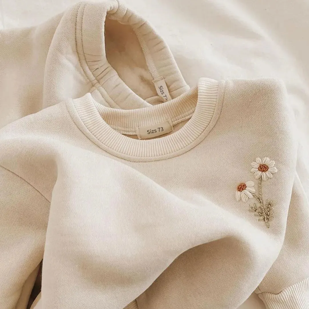 Korea Winter Baby Girls Clothes Set