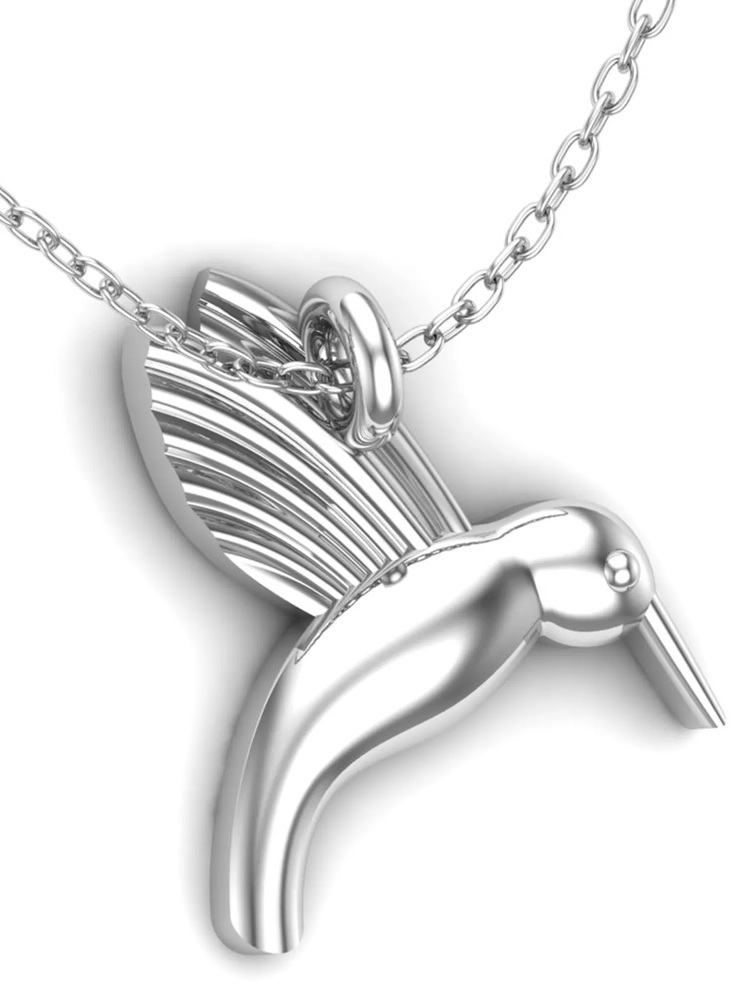 KUNUZ 925 Sterling Silver Bird Pendant with Chain for Women