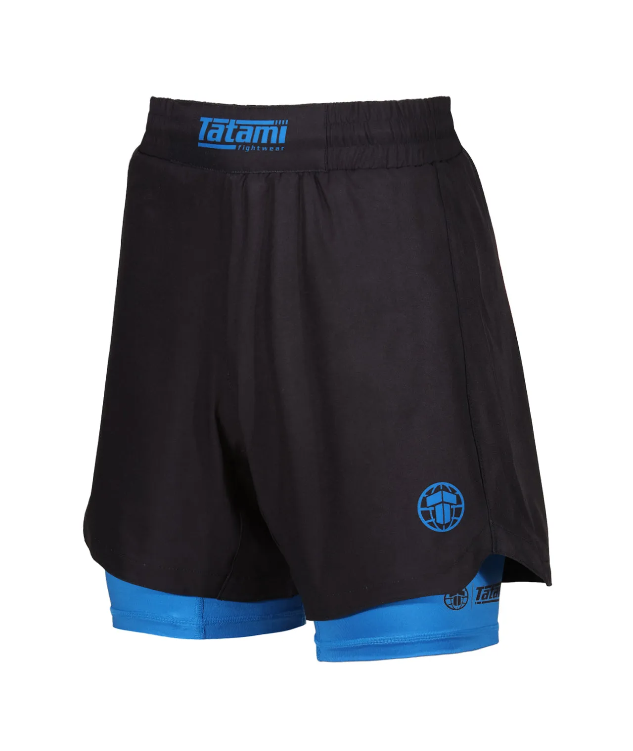 Ladies Dual Layer Grappling Shorts - Blue