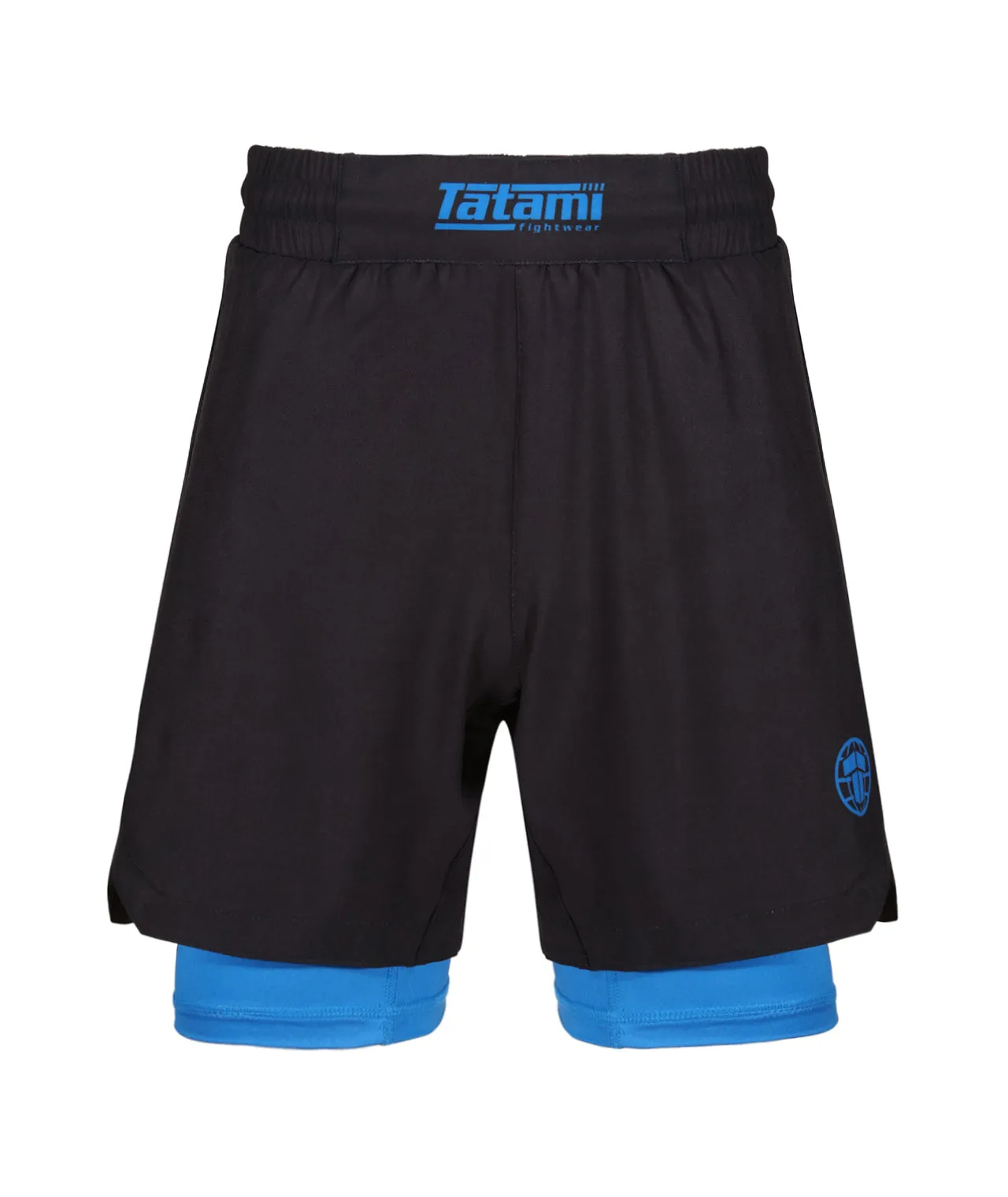 Ladies Dual Layer Grappling Shorts - Blue