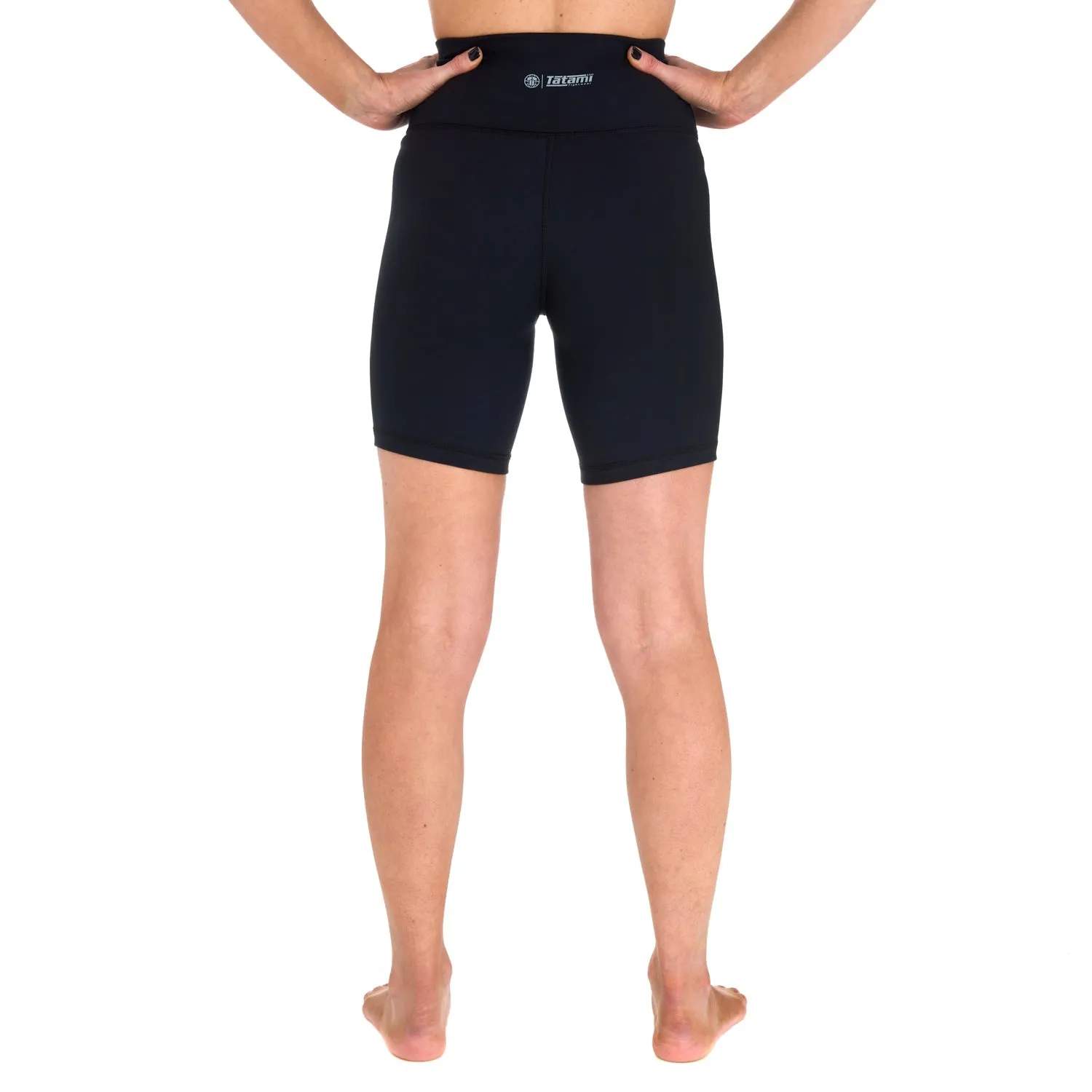 Ladies Fusion Longline Shorts - Black