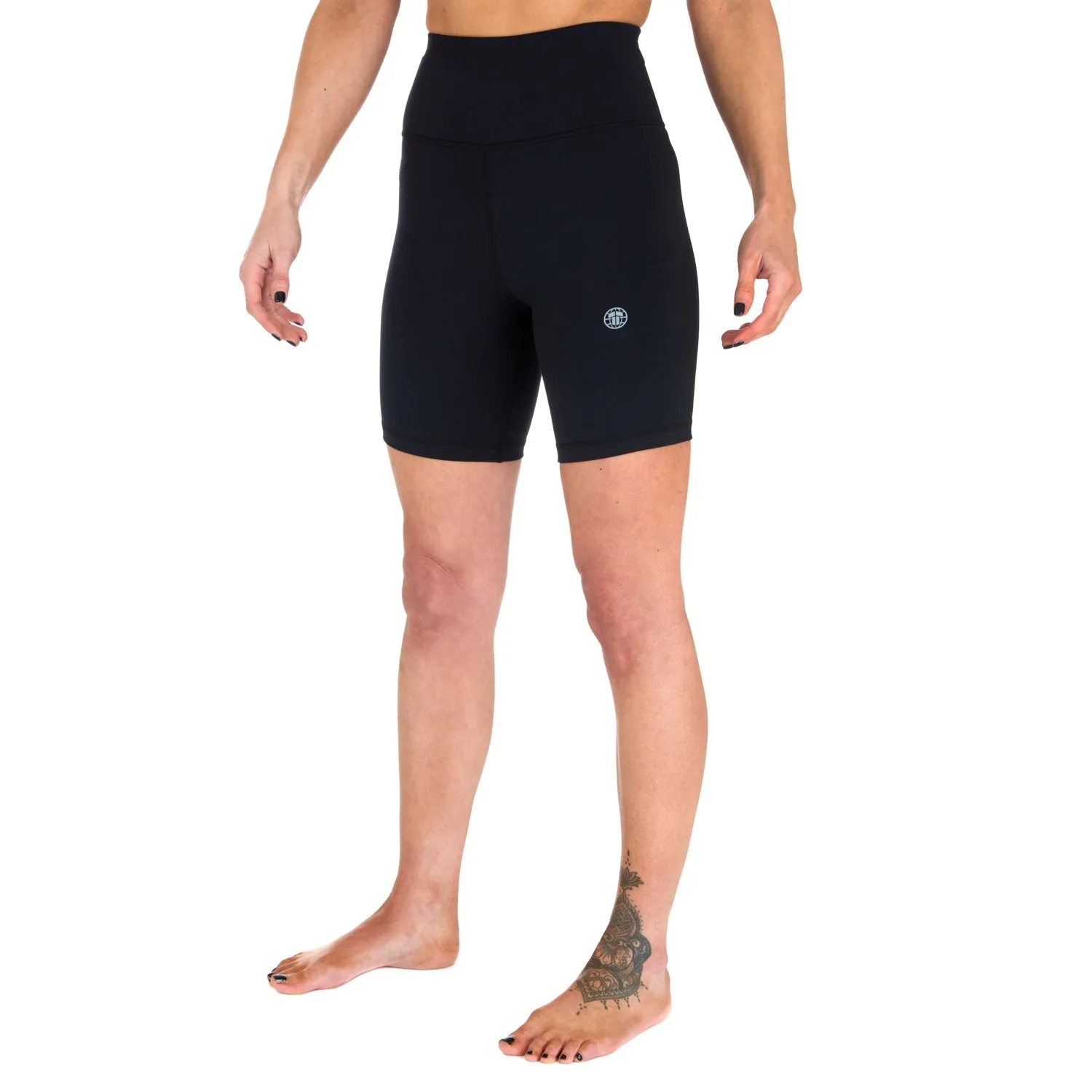 Ladies Fusion Longline Shorts - Black