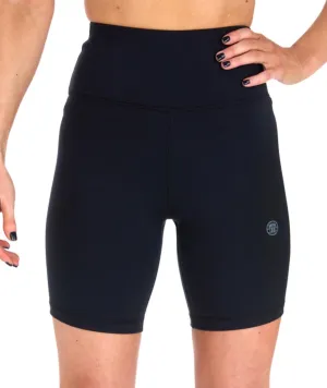 Ladies Fusion Longline Shorts - Black