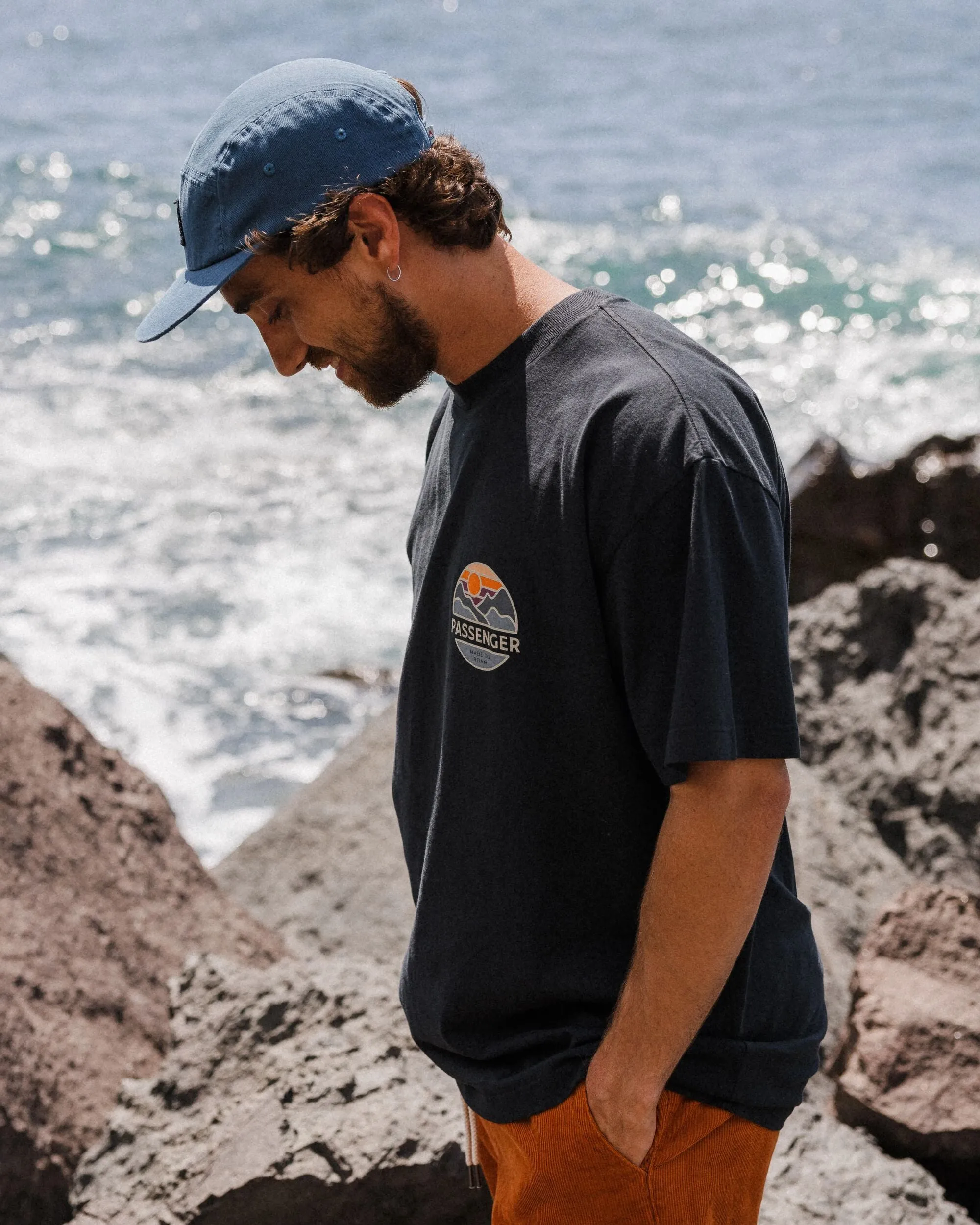 Laidback Recycled Cotton Relaxed Fit T-Shirt - Black