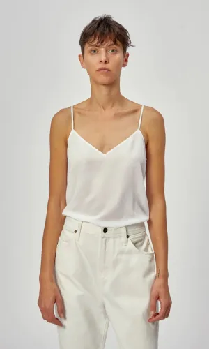 Layla Silk Cami - Bright White