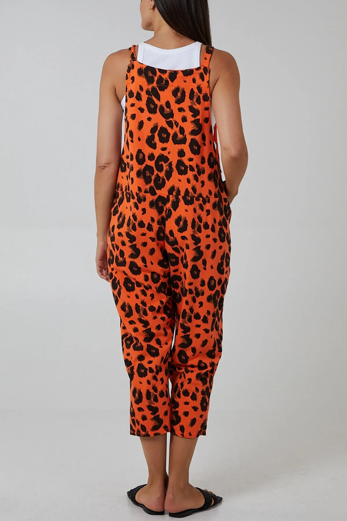 Leopard Print Dungarees