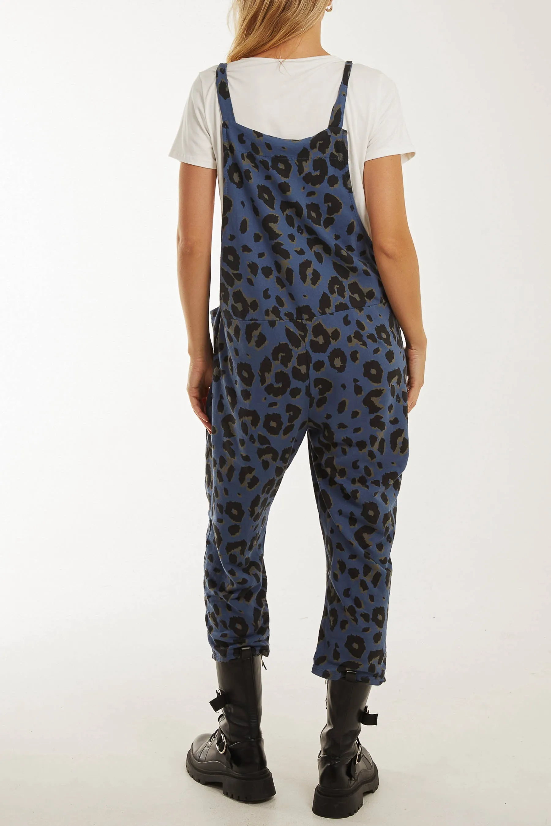 Leopard Print Dungarees
