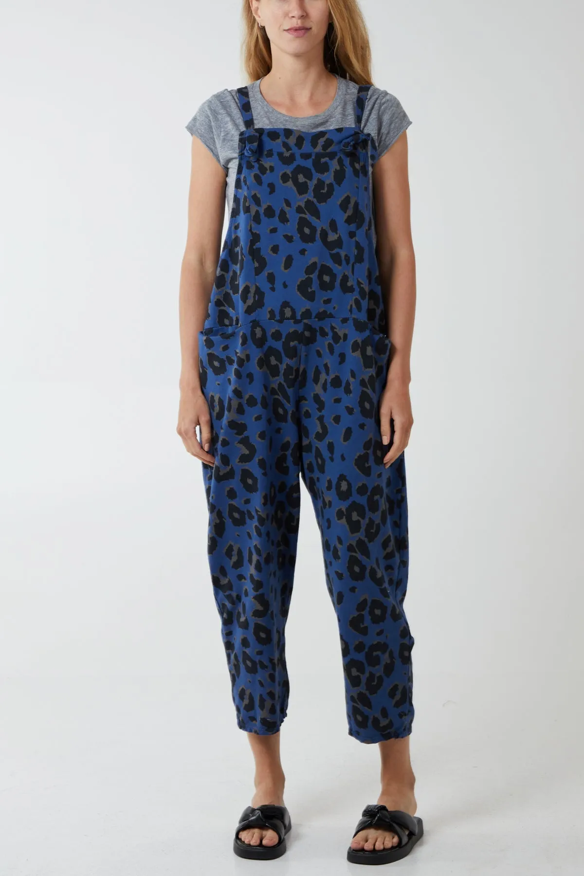 Leopard Print Dungarees