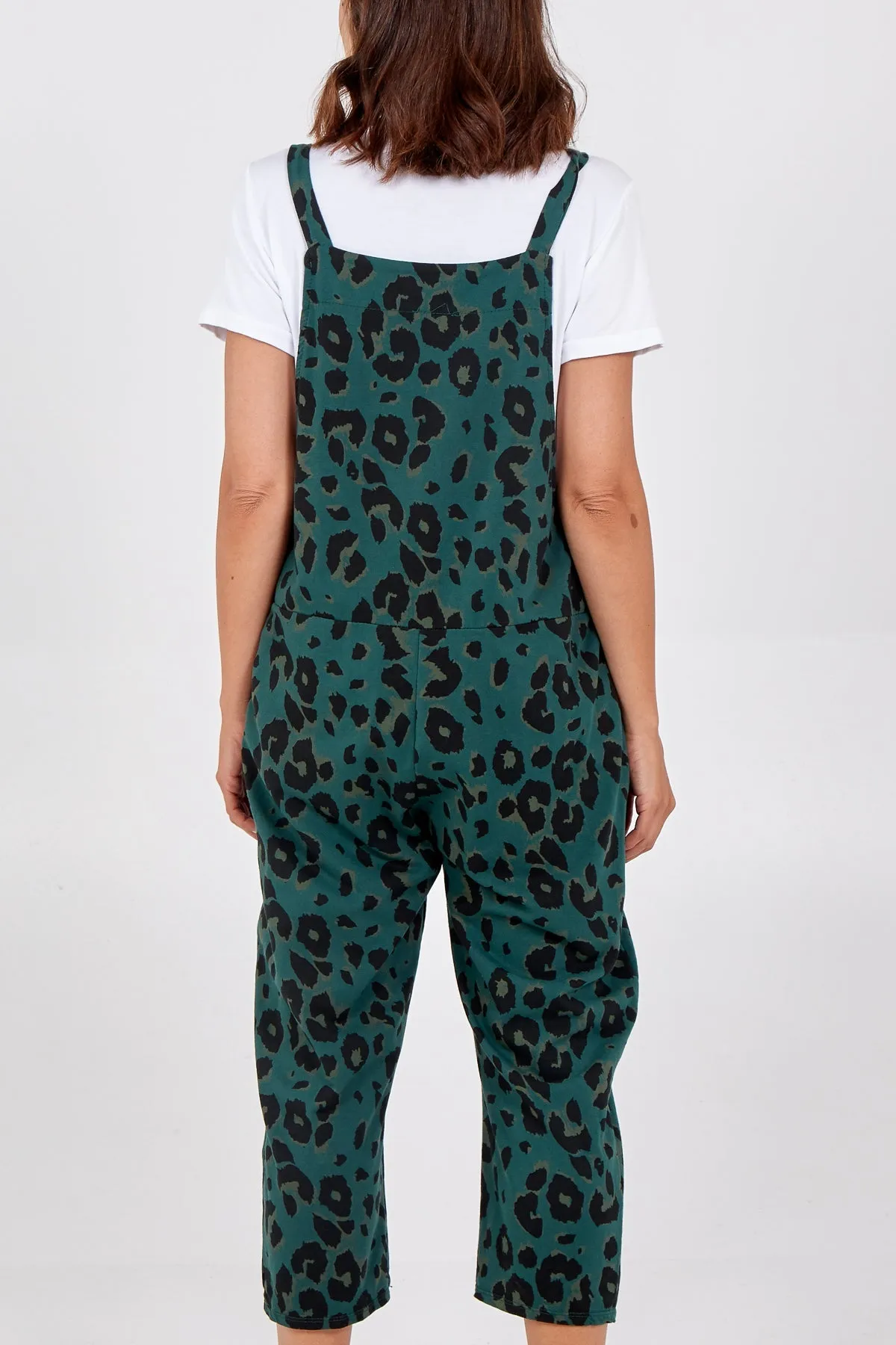 Leopard Print Dungarees
