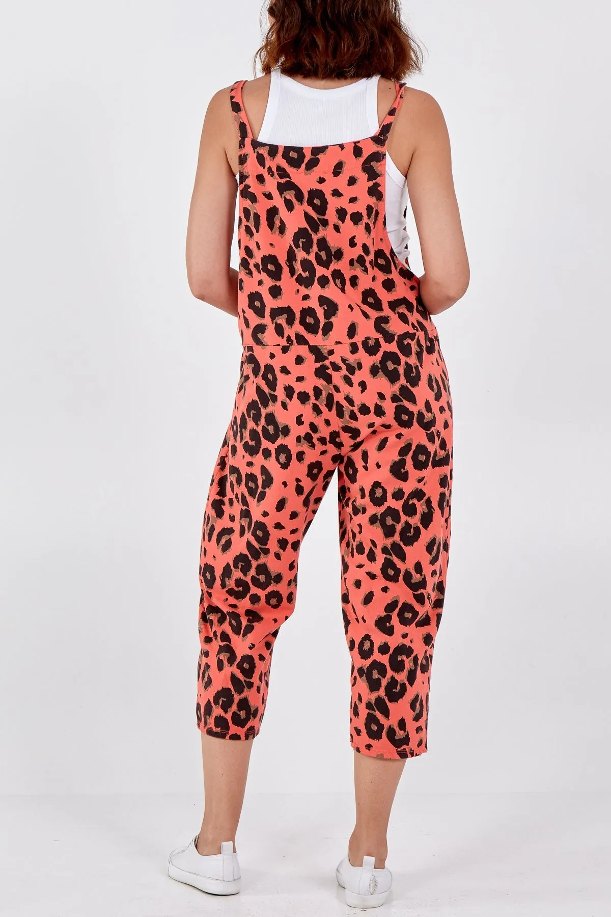 Leopard Print Dungarees