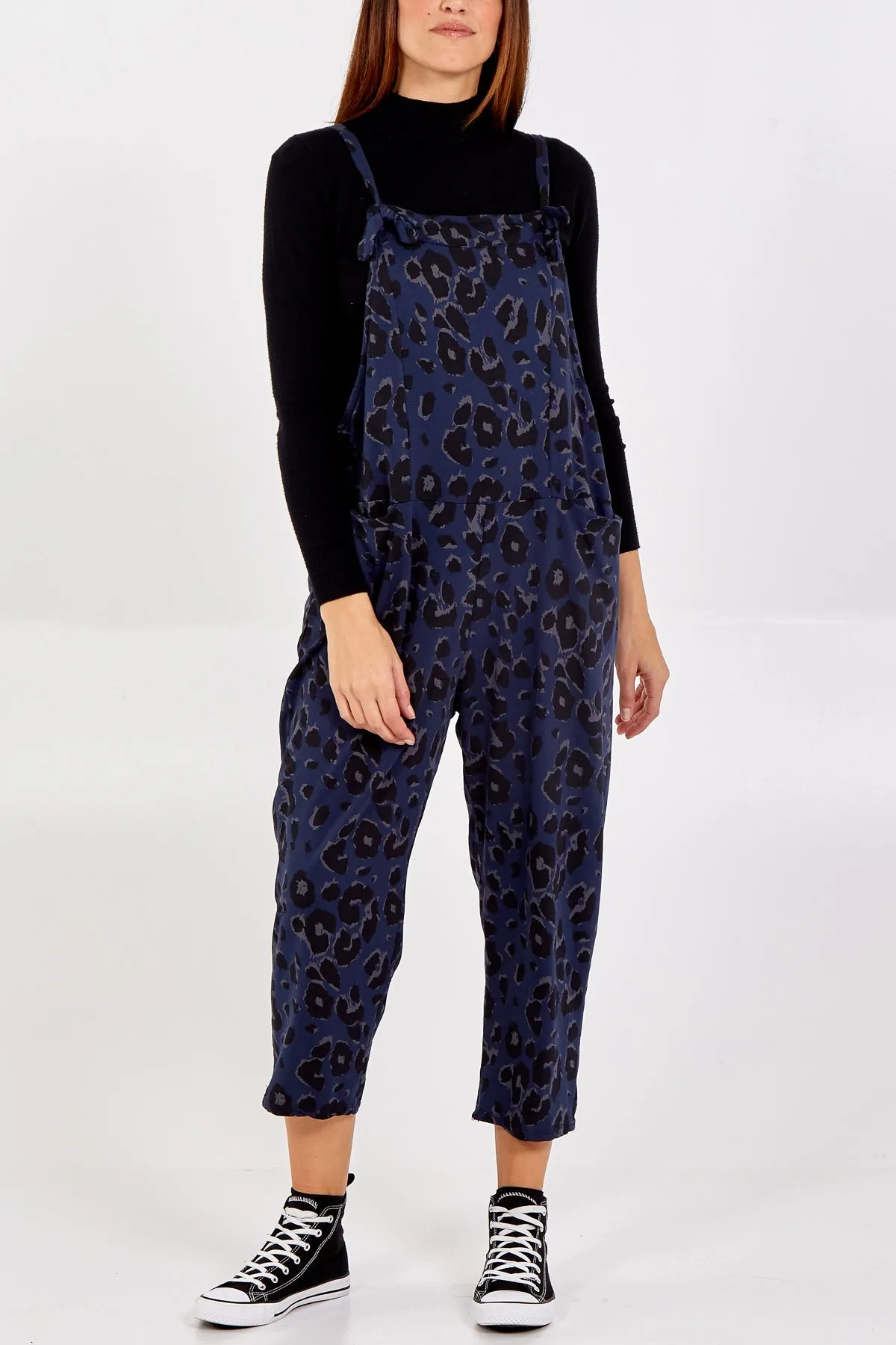 Leopard Print Dungarees