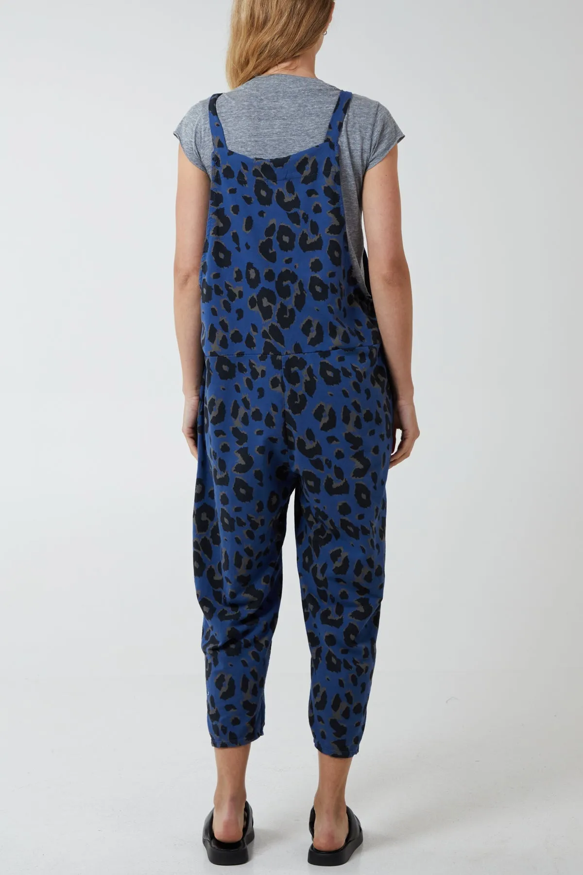 Leopard Print Dungarees