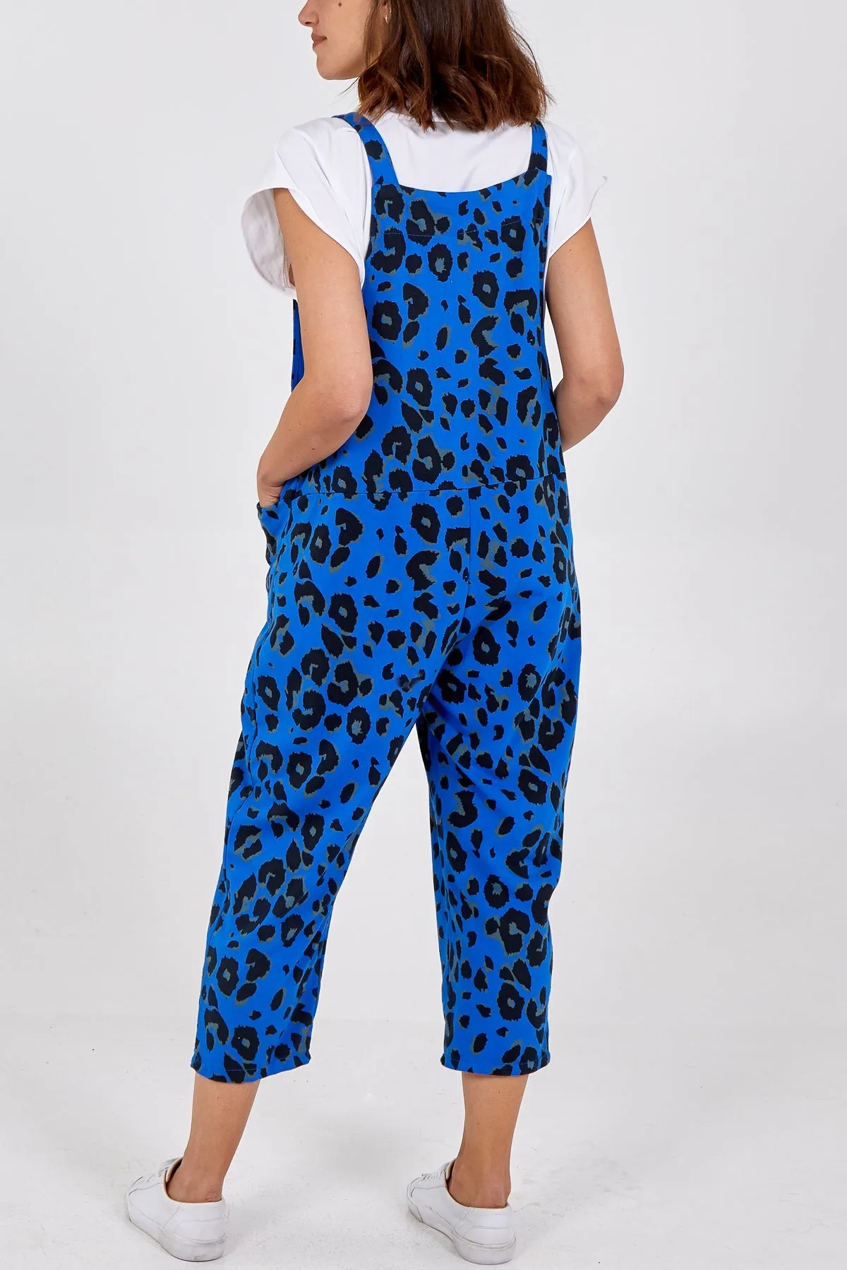 Leopard Print Dungarees